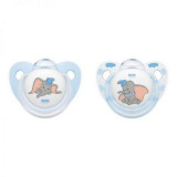 Suzeta Nuk Disney Dumbo Silicon M3 Bleu 18-36 luni