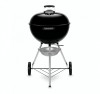 Gratar carbuni Original Kettle E-5710 Negru cu capac mare si reglare pentru tiraj
