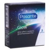 Pasante-Prezervative care Strălucesc &icirc;n &Icirc;ntuneric, 3 Bucăți