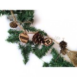 Ghirlanda rustica pentru bradul de Craciun 1.5m