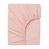 Cearsaf cu elastic, 140 x 200, material bumbac, Roz, General