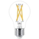 Bec LED filament Philips clasic A60 E27 5.9W 806lm lumina calda 2200-2700 K, dimabil