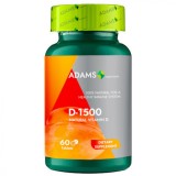 Vitamina D-1500, 60 tablete, Adams, Adams Vision