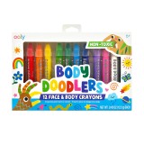 Cumpara ieftin Creioane pictura pentru fata si piele, Body Doodlers, set de 12, Ooly