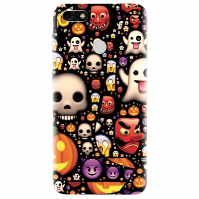 Husa silicon pentru Huawei Y6 Pro 2017, Emoji Mess foto