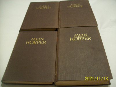 mein korper - ein medizinisches sammelwerk limba germana 4 vol. 1930 foto