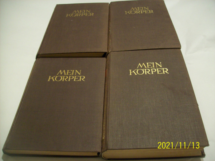 mein korper - ein medizinisches sammelwerk limba germana 4 vol. 1930