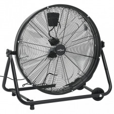 Ventilator industrial cu tambur, negru, 60 cm, 180 W foto