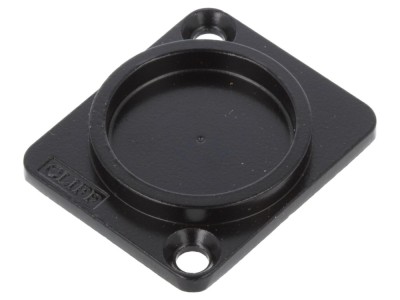 Conector capac protecție metal negru foto