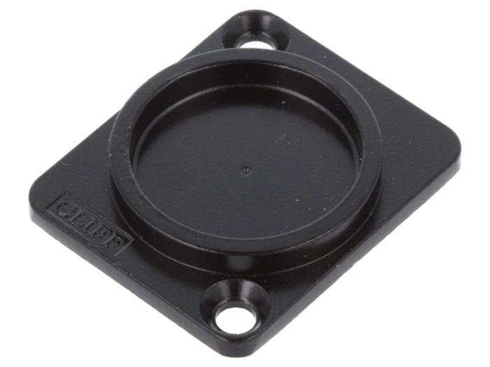 Conector capac protecție metal negru