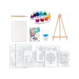 Set de Pictura cu acuarele pentru copii, accesorii incluse, ATU-088720, Oem