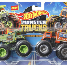 HOT WHEELS MONSTER TRUCK SET 2 MASINI SCARA 1 LA 64 GOTTA DUMP SI WILL TRASH IT ALL SuperHeroes ToysZone