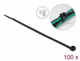 Set 100 buc bride L 300 x W 4.8 mm -40 grade negre, Delock 19202