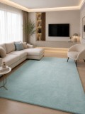 Cumpara ieftin Covor Premium Belgian LOP 049, Marime 80 x 150 cm, Menta, Verde, Inaltime Fir 23 mm, Antiderapant, Antialergic, Poliester, Living, Dormitor, Sufrageri