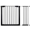 Poarta de siguranta Safety Gate pentru scari, ajustabila 103-110 cm, din otel, neagra Household NewTrend