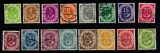Bundes 1951 - Posthorn, serie stampilata