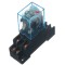 Releu LY2N 10A 220V cu bază PTF08A &ndash; Montaj pe șină DIN, compatibil automatizări