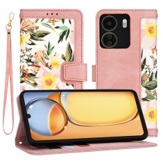 Husa personalizata fete Xiaomi Redmi 13C 4G Asteroid GSM FlipCraft, roz