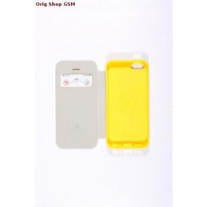Husa Mercury WOW Bumper Apple iPhone 5/5S Galben Blister