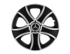 Set 4 capace roti Bis Gri-Negru R15 pentru gama auto Mercedes Benz, Autohelix MSA