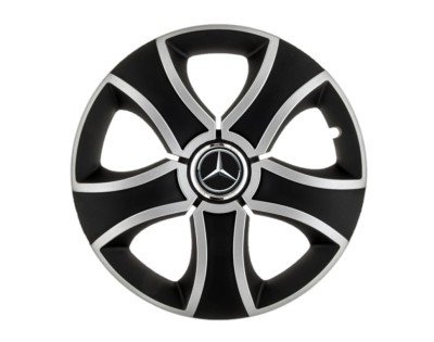 Set 4 capace roti Bis Gri-Negru R15 pentru gama auto Mercedes Benz foto