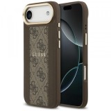 Husa MagSafe pentru Apple iPhone 17 Air, Guess, 4G Stripe, Maro