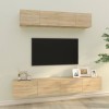 VidaXL Set dulap TV, 4 piese, stejar sonoma, lemn prelucrat