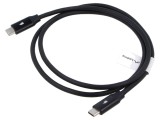 Cablu USB 2.0 USB C Aurit 1m Negru PVC LANBERG