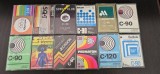 Lot Casete Audio Vintage Anii '70-'80 Diverse Marci - 12 Bucati (Continut Inregistrat Necunoscut)