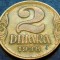 Moneda istorica 2 DINARI / DINARA - YUGOSLAVIA, anul 1938 * cod 3554