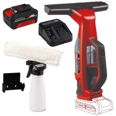 Einhell BRILLIANTO PXC + Starter Kit - Aspirator pentru geamuri 280 mm 0.1 l accesorii + Set 1 acumulator si incarcator Li-Ion 18 V 4 Ah foto