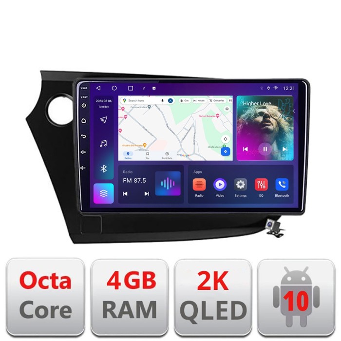 Navigatie Honda Insight 2009-2014 C-insight Android Octa Core Ecran 2K QLED GPS 4G 4+32GB 360 KIT-INSIGHT+EDT-E409-2K CarStore Technology