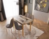 SET MASA EXTENSIBILA 4 SCAUNE LUX CULOARE GRI