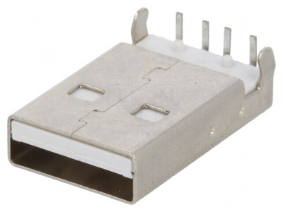 Mufă USB A PCB THT 90&amp;deg; Aurit USB 2.0 foto