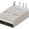 Mufă USB A PCB THT 90&deg; Aurit USB 2.0