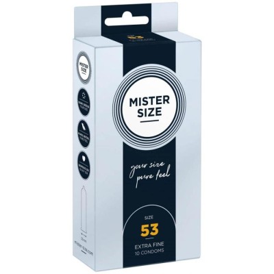 Pachet 10 Prezervative Mister Size (53 mm) foto