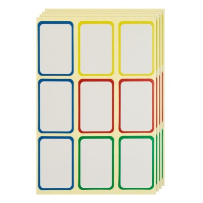 Set Etichete Autocolante, 90 Bucăți, Multicolor, Dimensiuni 3.8x2.5cm foto