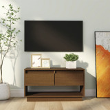 Comodă TV, maro miere, 74x34x40 cm, lemn masiv de pin, vidaXL
