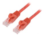 Patch Cord U/UTP Cat6 Roșu 3m PVC, Gembird