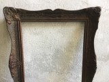 arta / design / vintage - Rama deosebita din lemn cu ornamente din ipsos pentru tablouri, fotografii, goblene, acte, documente sau diverse !