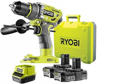 Masina de gaurit cu percutie, 18V, motor fara perii, Ryobi, R18PD7-220B foto