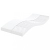 Saltea Spuma VidaXL 100x220 cm, 7 Zone, Alb, Duritate 20 ILD, Husa Lavabila, Confort Superior