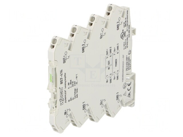 Adaptor separator semnale/amplificator şină DIN