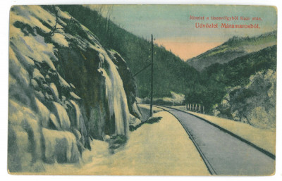 4908 - MARAMURES, Railway, Romania - old postcard - used - 1916 foto