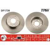 Set discuri frana spate TRW, Alfa Romeo 147 (937), 2000-2010, 156 (932), 1997-2005, 164, 1987-1998; Lancia Delta I, 1979-1994, Lybra (839 ), 07.1999-