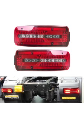 Set 2 lampi stop cu LED cu MUFA, camion/remorca model Man,24V foto
