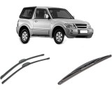 Cumpara ieftin Set 3 stergatoare MITSUBISHI PAJERO III Canvas Top (V6_W, V7_W) din 2000-2006, pentru parbriz si luneta fata si spate auto, Bosch Twin-Aerotwin Retrof