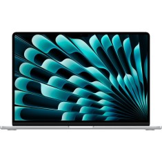Laptop Apple MacBook Air 15 cu procesor Apple M3, 8 nuclee CPU si 10 nuclee GPU, 8GB, 256GB SSD, Silver, INT KB, Manual RO