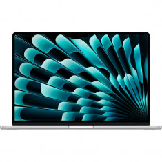 Laptop Apple MacBook Air 15 cu procesor Apple M3, 8 nuclee CPU si 10 nuclee GPU, 8GB, 256GB SSD, Silver, INT KB