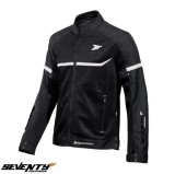 Cumpara ieftin Geaca (jacheta) barbati pentru scuter - motocicleta Racing vara Seventy model SD-JR30.1 Mojave culoare: negru/alb Negru/alb XL